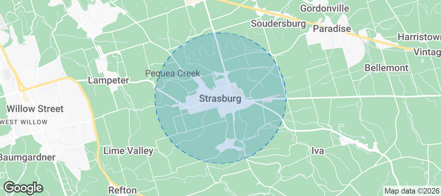 Strasburg Airbnb map